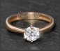 Preview: Brillant 585 Gold Ring 0,87ct; Top Wesselton; Si1